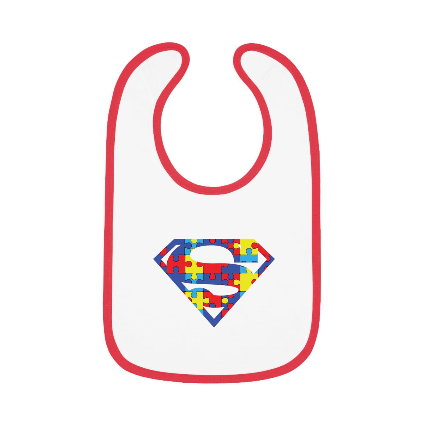 Autism Superman Jersey Bib