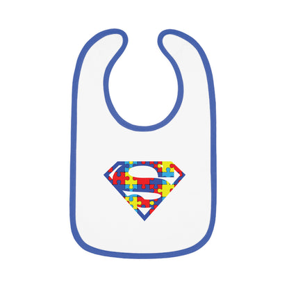 Autism Superman Jersey Bib