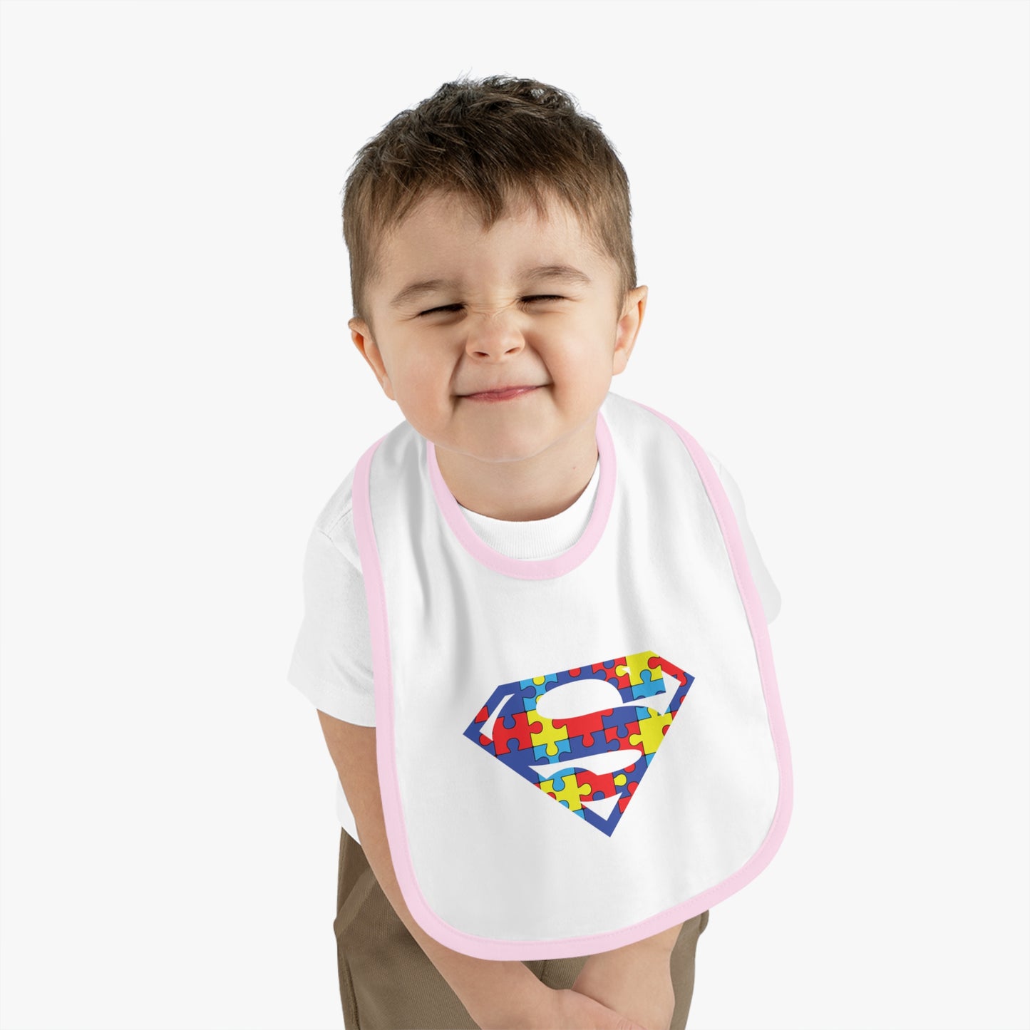 Autism Superman Jersey Bib