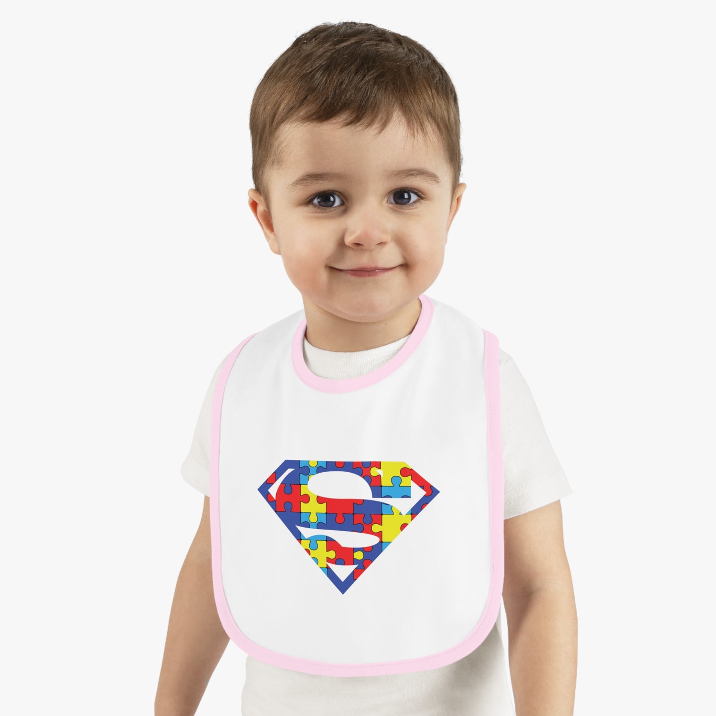 Autism Superman Jersey Bib