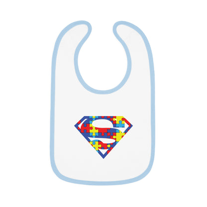 Autism Superman Jersey Bib